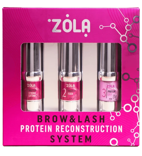 ZOLA PINK Lamineringskit för bryn och fransar – Protein Reconstruction System